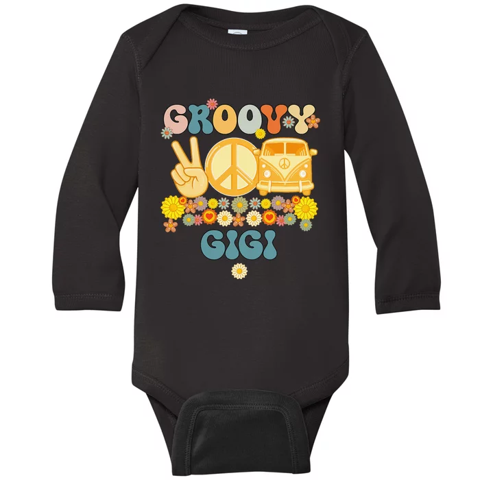 Groovy Gigi Matching Family Baby Shower gift Mother's Day Baby Long Sleeve Bodysuit