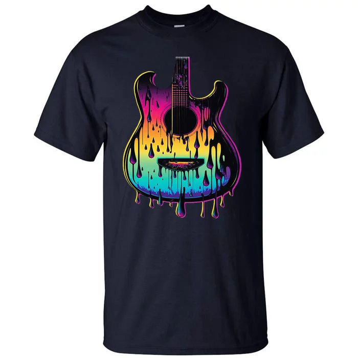 Guitar Graphic Music Lover Acoustic Guitar Player Musician Tall T-Shirt