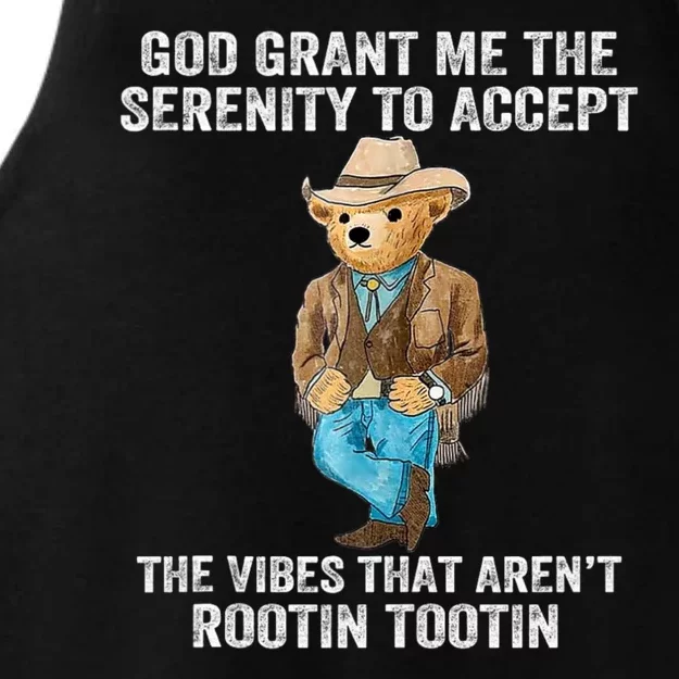 God Grant Me The Serenity To Accept The Vibes That Arent Rootin Tootin Ladies Tri-Blend Wicking Tank