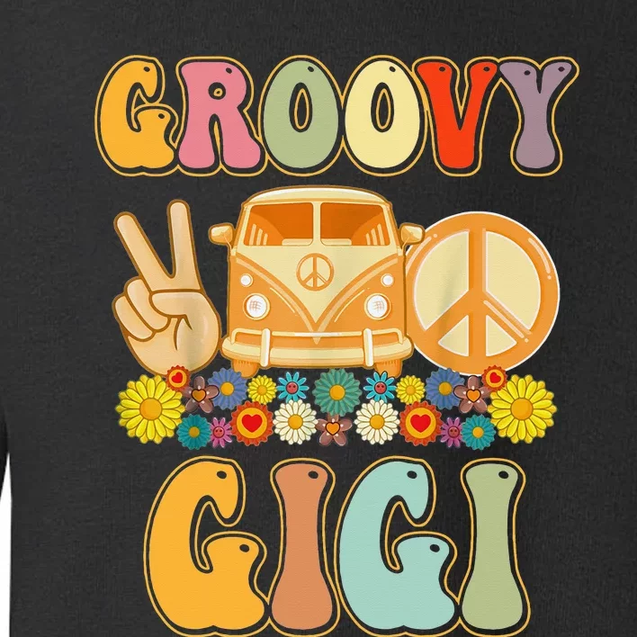 Groovy Gigi Matching Family Baby Shower Mother's Day Toddler Sweatshirt