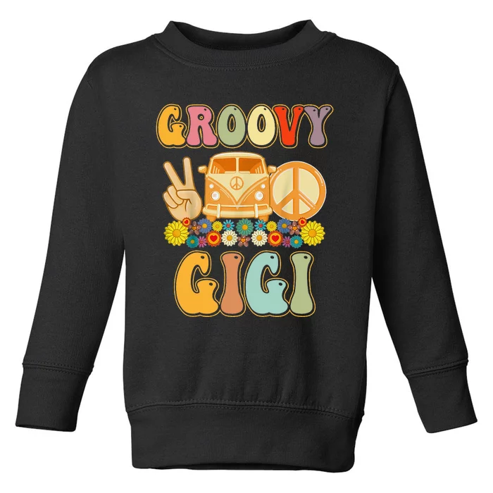 Groovy Gigi Matching Family Baby Shower Mother's Day Toddler Sweatshirt