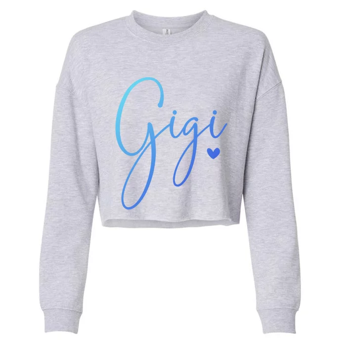 Gigi Grandma MotherS Day Christmas Gift Cropped Pullover Crew