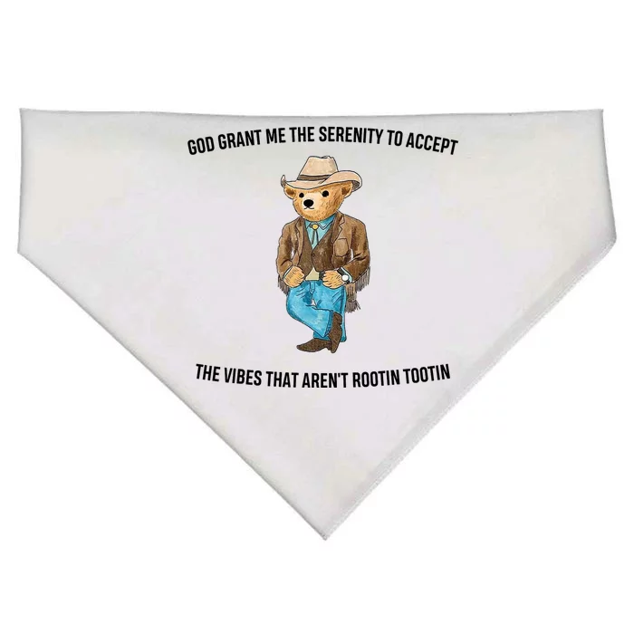 God Grant Me The Serenity To Accept The Vibes That Aren’t USA-Made Doggie Bandana