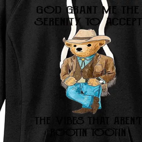 God Grant Me The Serenity To Accept The Vibes Women's Fleece Hoodie