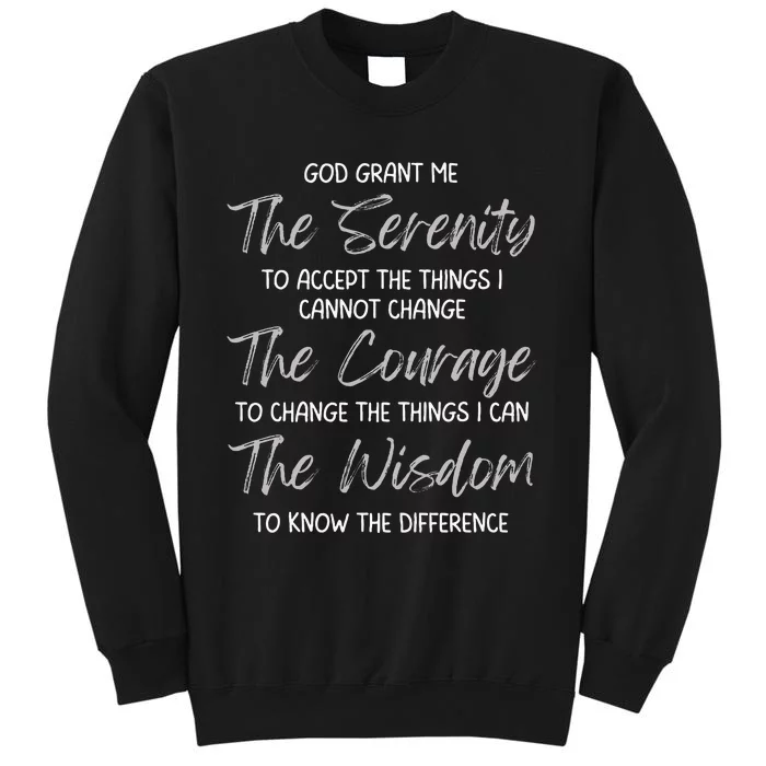 God Grant Me The Serenity Prayer Inspirational Spiritual Sweatshirt