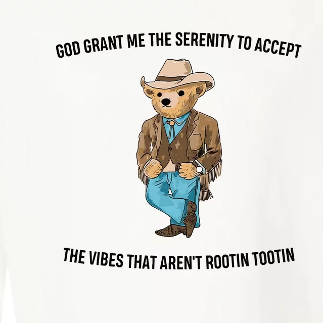 God Grant Me The Serenity To Accept The Vibes That Aren’t Rootin Tootin Cropped Pullover Crew