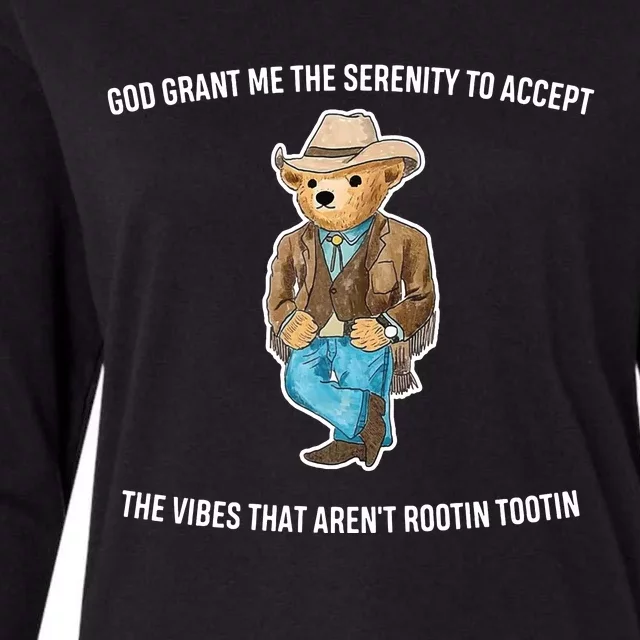 God Grant Me The Serenity To Accept The Vibes That Aren’t Premium Womens Cotton Relaxed Long Sleeve T-Shirt