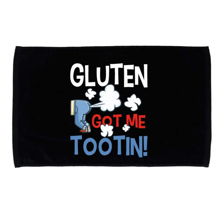 Gluten Got Me Tootin Gluten Allergy Celiac Disease Microfiber Hand Towel