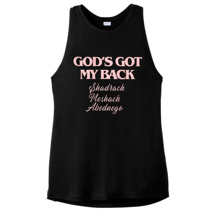 Gods Got My Back Ladies Tri-Blend Wicking Tank