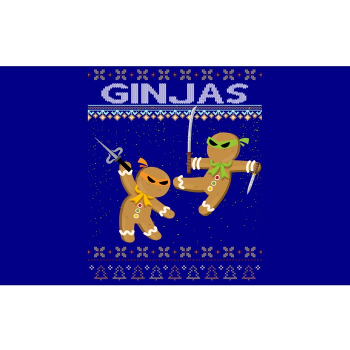 Ginjas Gingerbread Ninjas Funny Ugly Christmas Gift Bumper Sticker