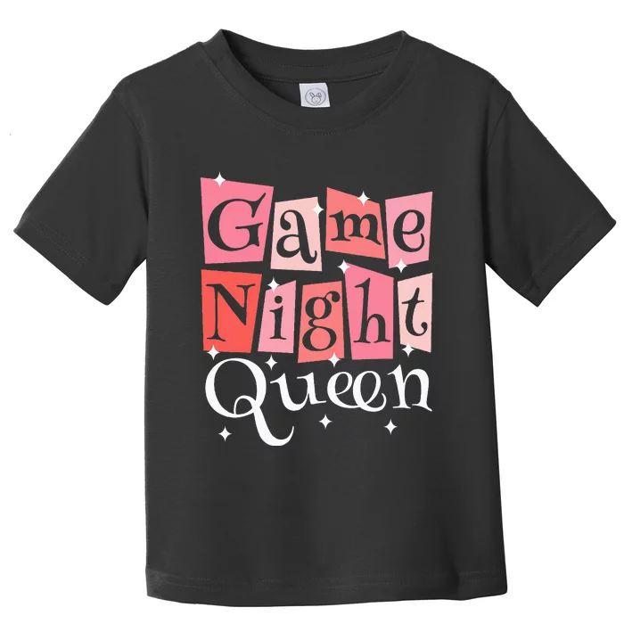 Girl Game Night Daughter Family Board Game Night Toddler T-Shirt