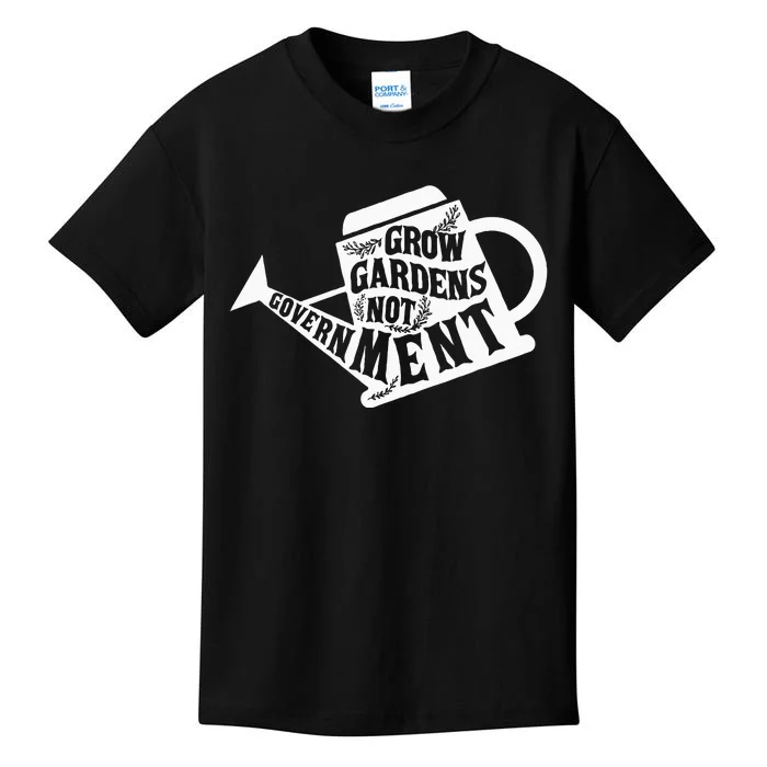 Grow Garden Not Government Homesteading Less Government Kids T-Shirt