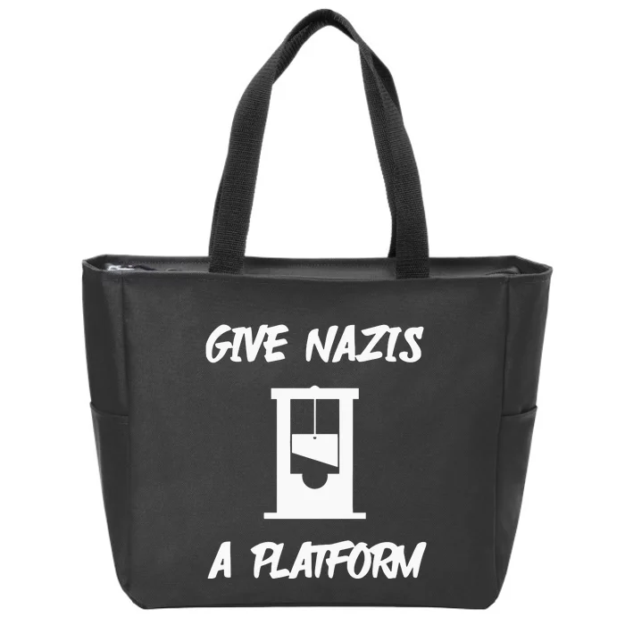 Gabe Give Nazis A Platform Zip Tote Bag