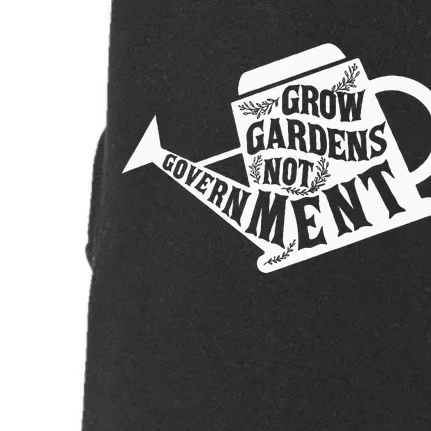 Grow Garden Not Government Homesteading Less Government Doggie 3-End Fleece Hoodie