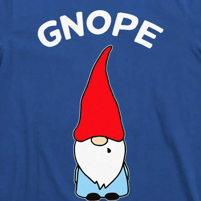 Gnope Gnome Nope Funny Christmas Party Funny Funny T-Shirt