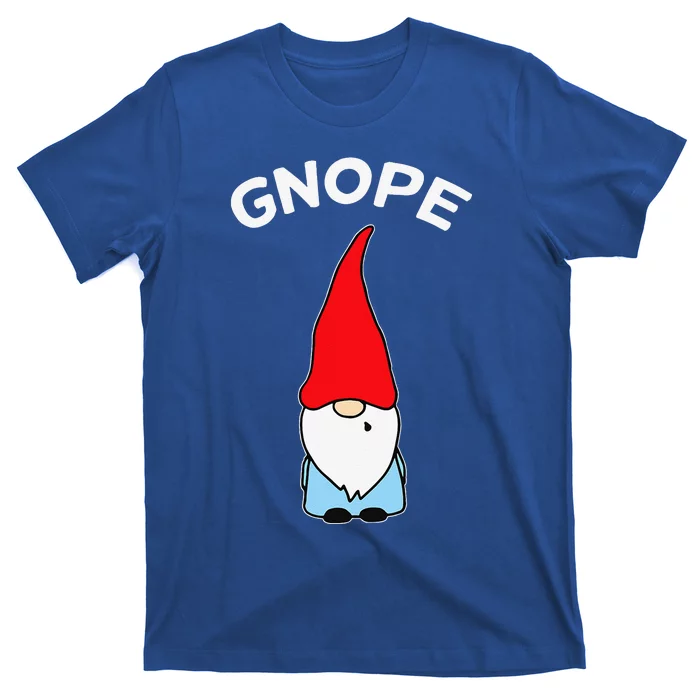 Gnope Gnome Nope Funny Christmas Party Funny Funny T-Shirt