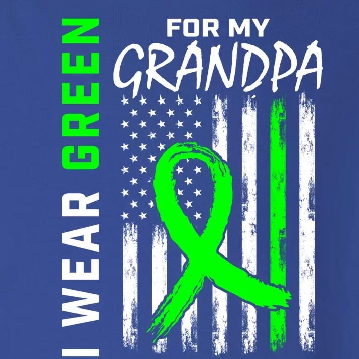 Green Grandpa Ney Disease Cerebral Palsy Awareness Flag Gift Toddler Long Sleeve Shirt