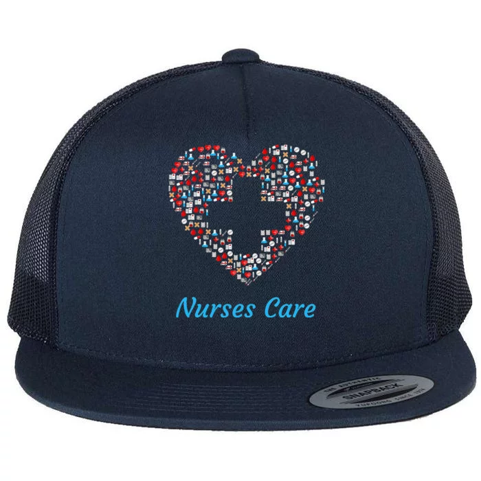 Graduation Gift Nurse National Nurses Day Flat Bill Trucker Hat