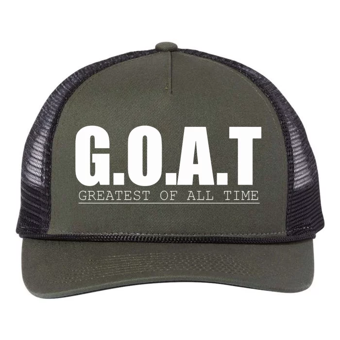 GOAT Greatest Of All Time Retro Rope Trucker Hat Cap