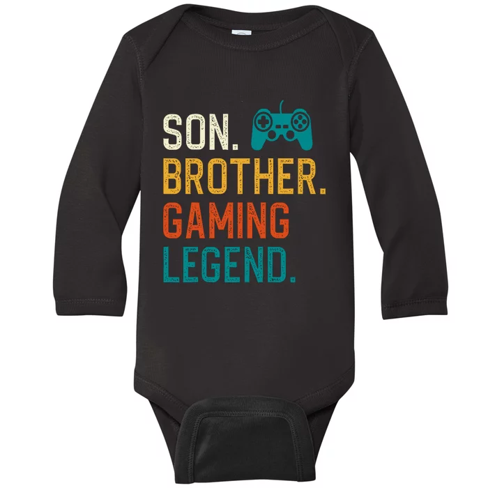 Gaming Gifts Old Christmas Gamer Baby Long Sleeve Bodysuit