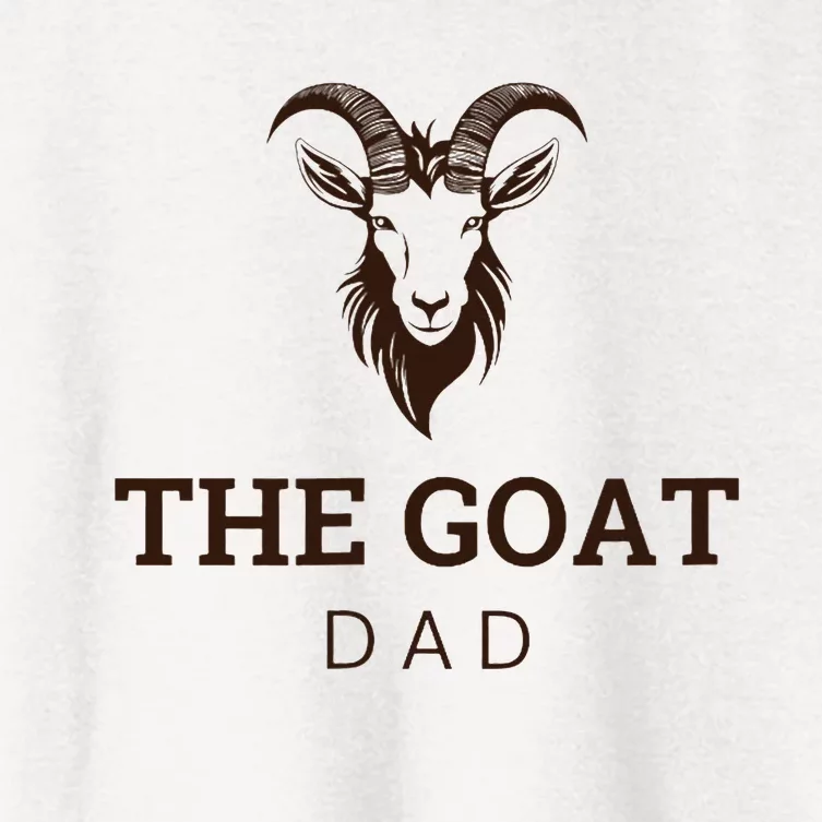 Goat Greatest Of All Time Dad Women's Crop Top Tee