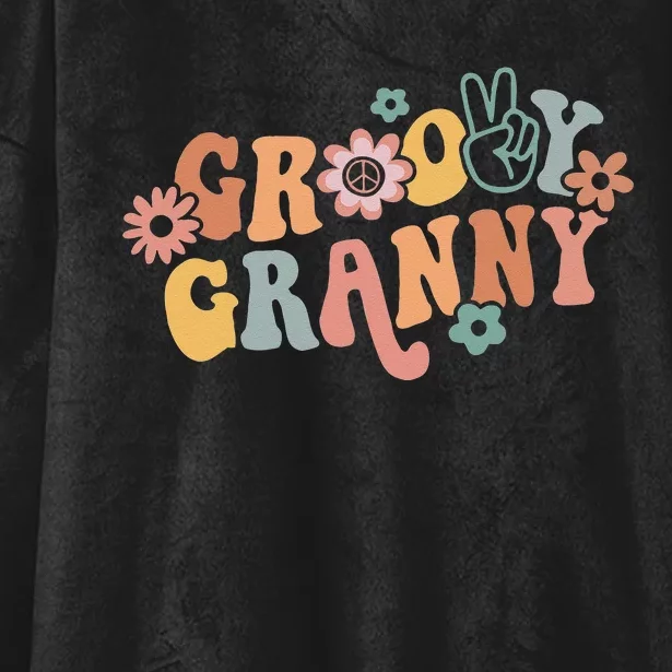 Groovy Granny One Thankful Granny Thanksgiving Christmas Hooded Wearable Blanket