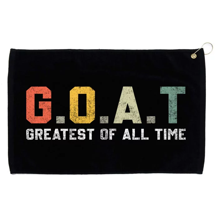 G.O.A.T Greatest Of All Time Vintage Goat Lover Gifts Grommeted Golf Towel