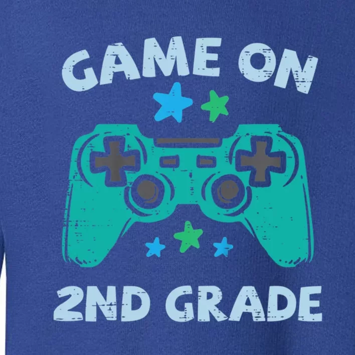 Gaming Game On 2Nd Grade Second First Day School Gamer Gift Toddler Sweatshirt