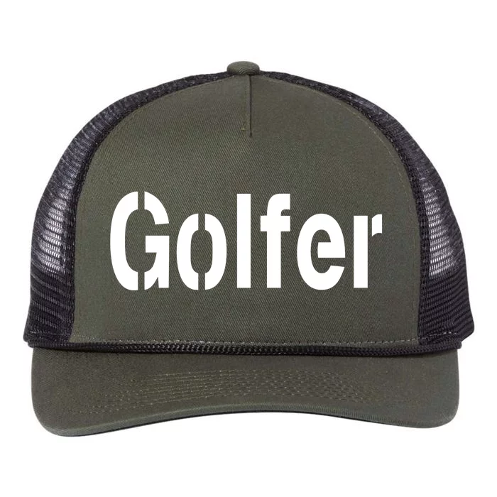 Golfer Retro Rope Trucker Hat Cap