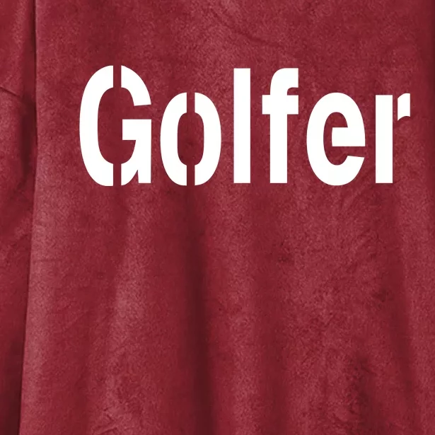 Golfer Hooded Wearable Blanket