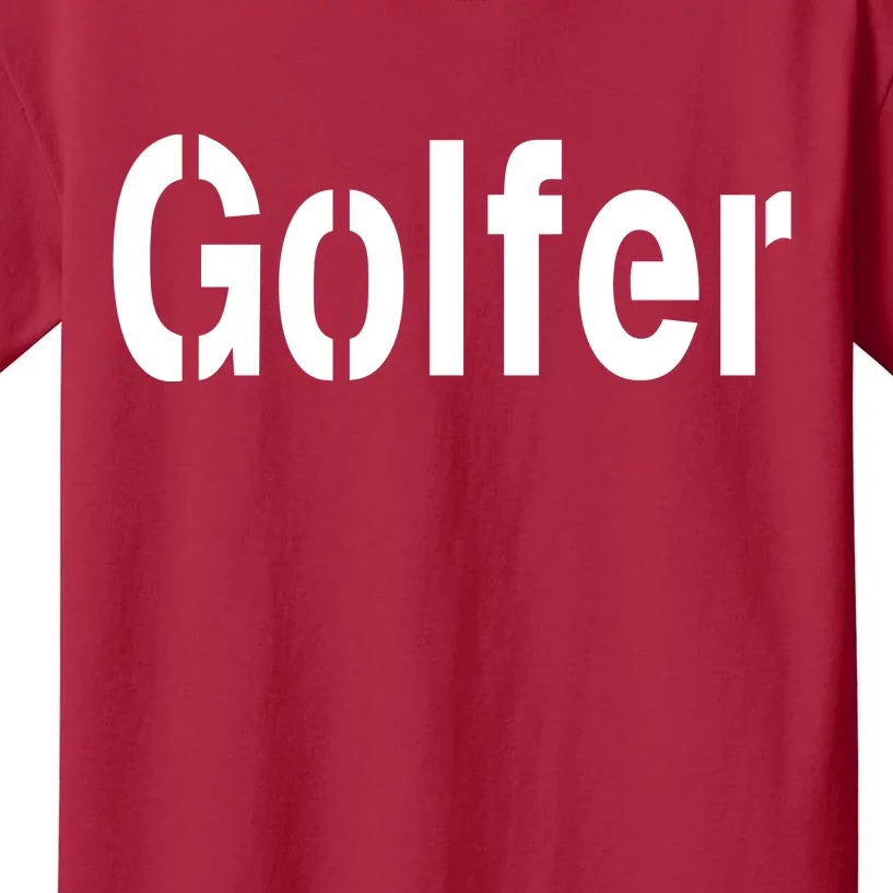 Golfer Kids T-Shirt