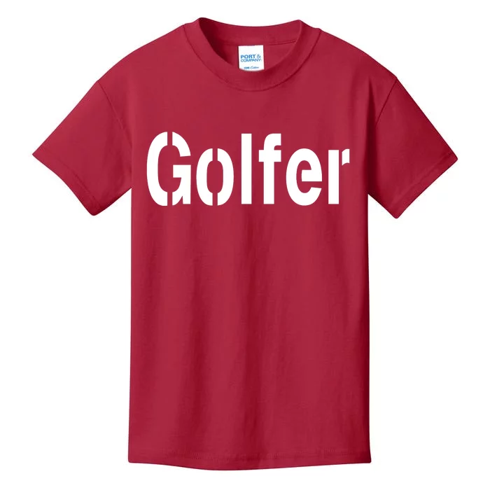 Golfer Kids T-Shirt