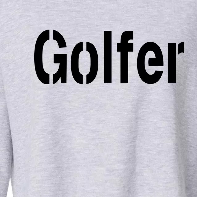 Golfer Cropped Pullover Crew