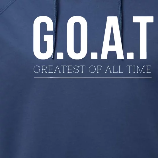 GOAT Greatest Of All Time Performance Fleece Hoodie