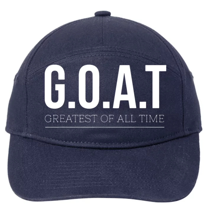 GOAT Greatest Of All Time 7-Panel Snapback Hat