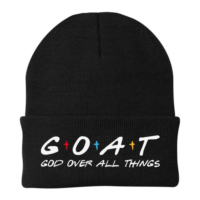 Goat God Over All Things Funny Knit Cap Winter Beanie