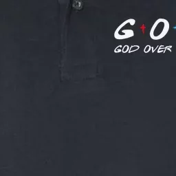 Goat God Over All Things Funny Softstyle Adult Sport Polo