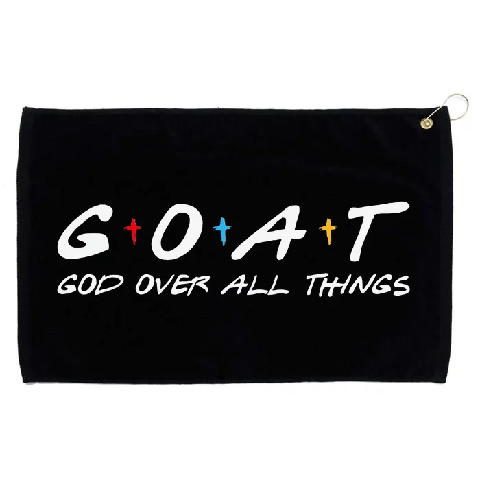 Goat God Over All Things Funny Grommeted Golf Towel