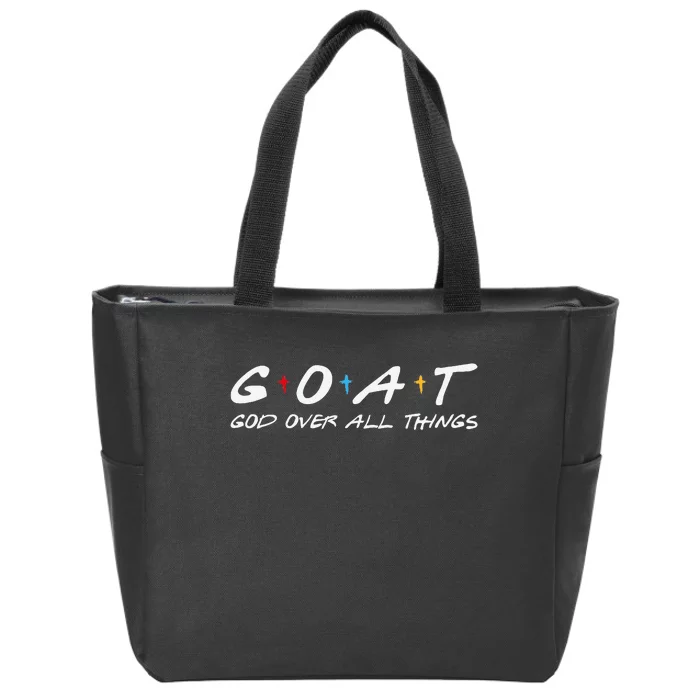 Goat God Over All Things Funny Zip Tote Bag