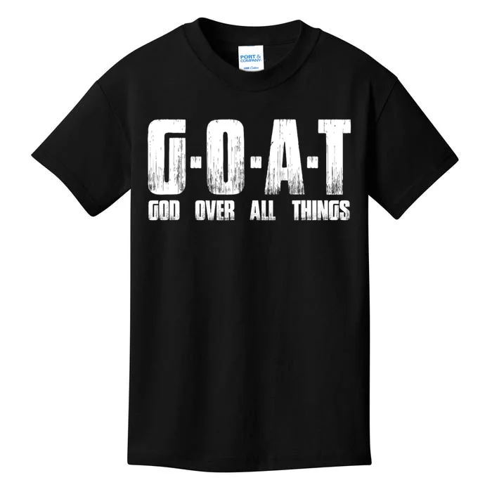 GOAT God Over All Things Kids T-Shirt