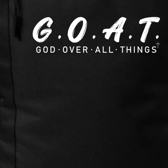 G.O.A.T God Over All Thing Black And White Daily Commute Backpack