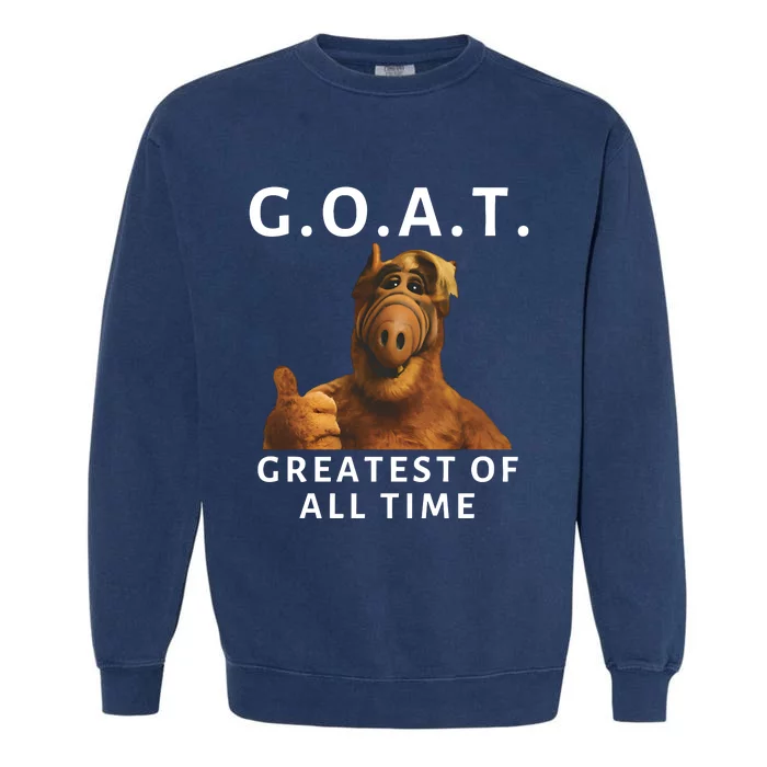 G.O.A.T. Greatest Of All Time Alf Goat Garment-Dyed Sweatshirt