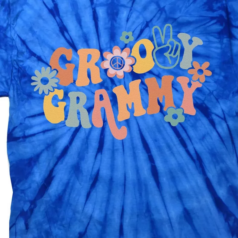 Groovy Grammy One Thankful Grammy Thanksgiving Christmas Tie-Dye T-Shirt