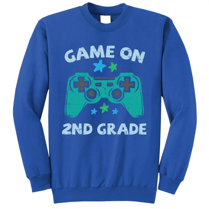 Gaming Game On 2Nd Grade Second First Day School Gamer Gift Tall Sweatshirt