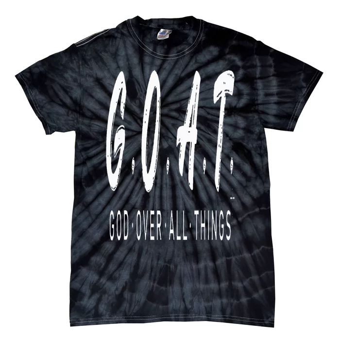 G.O.A.T God Over All Thing Black And White Tie-Dye T-Shirt