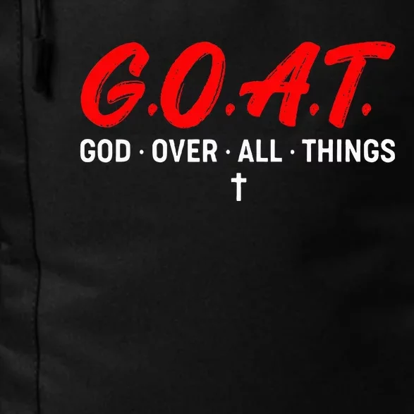 G.O.A.T. God Over All Things Funny Apparel Daily Commute Backpack