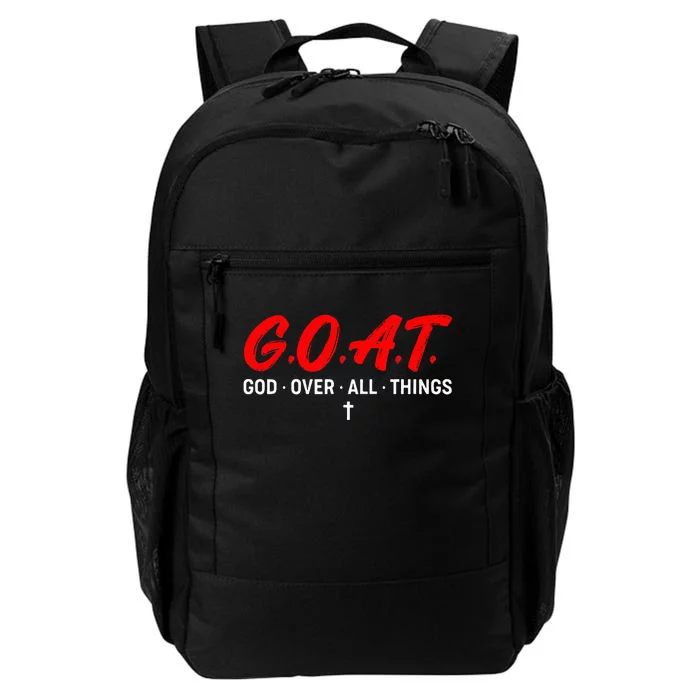 G.O.A.T. God Over All Things Funny Apparel Daily Commute Backpack