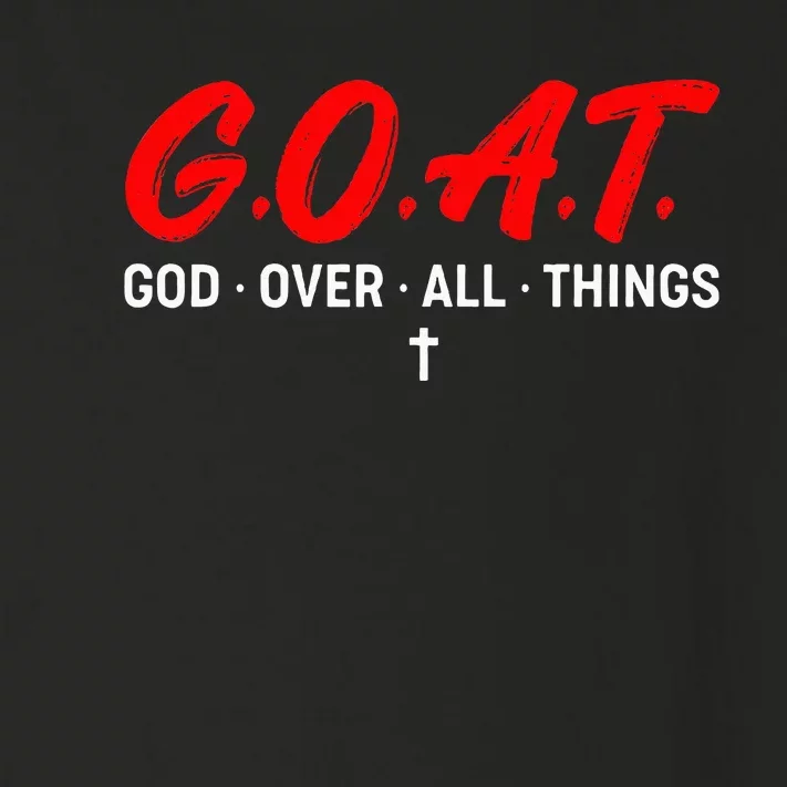 G.O.A.T. God Over All Things Funny Apparel Toddler Long Sleeve Shirt