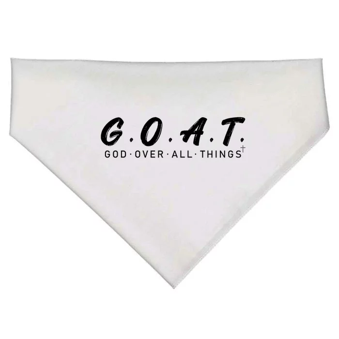 G.O.A.T God Over All Thing USA-Made Doggie Bandana