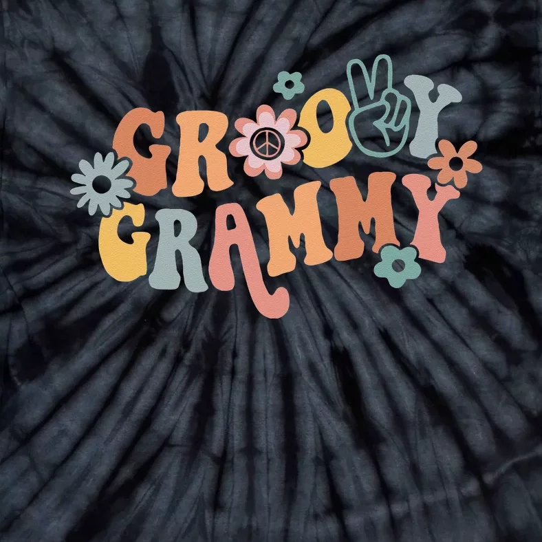 Groovy Grammy One Thankful Grammy Thanksgiving Christmas Tie-Dye T-Shirt